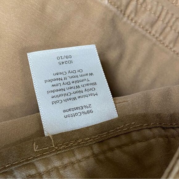 Talbots Signature Tan Chino Capri Jogger Pants Women's Size 4 - Picture 13 of 15